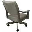 Pemberly Row Caster Solid Wood Dining Chair in Driftwood Beige/Asian Gray