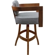 Pemberly Row Swivel Wood Counter 26