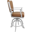Pemberly Row Leather Counter Swivel Metal 26