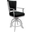 Pemberly Row Leather Swivel Metal 30