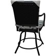 Pemberly Row Outdoor/Indoor Patio Dining Set in BW Blue Beige/Black