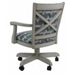 Pemberly Row Swivel Mango Wood Dining Chair in Camber Seaglass Green