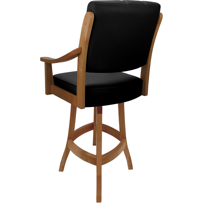 Pemberly Row Leather Counter Solid Wood 26