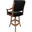 Pemberly Row Leather Counter Solid Wood 26