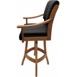 Pemberly Row Leather Counter Solid Wood 26