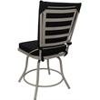 Pemberly Row Outdoor/Indoor Metal Patio Dining Set Armless in Black/Beige