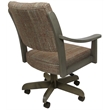 Pemberly Row Caster Solid Wood Dining Chair in Madder Red and Asian Gray