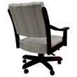 Pemberly Row Swivel Wood Dining Caster Chair in Natural Fun Cream and Black