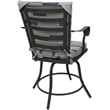Pemberly Row Outdoor/Indoor Patio Dining Set in B-W Blue Beige and Gray