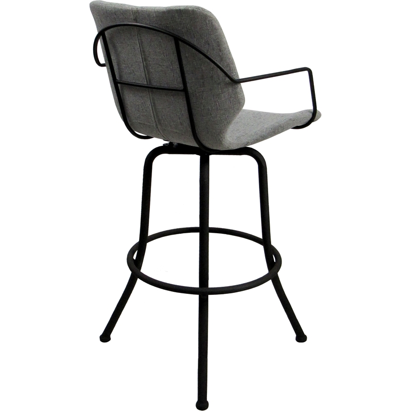 Pemberly Row Swivel Metal Extra Tall Stool 34