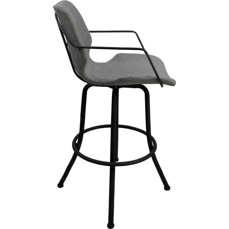 Pemberly Row Swivel Metal Extra Tall Stool 34