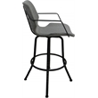 Pemberly Row Swivel Metal Extra Tall Stool 34