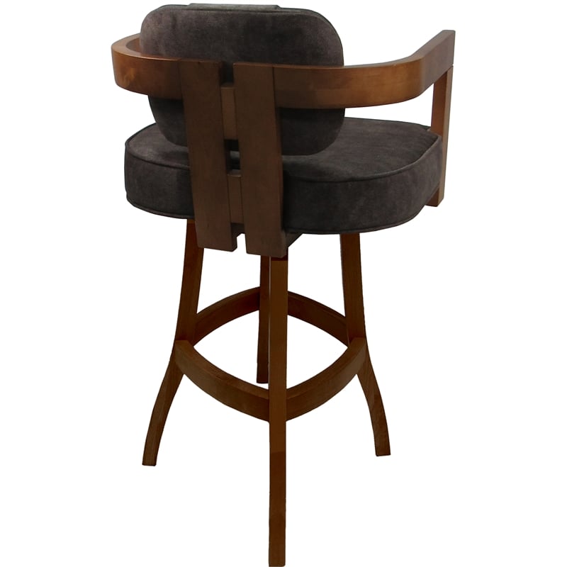 Pemberly Row Swivel Wood Extra Tall Stool 34