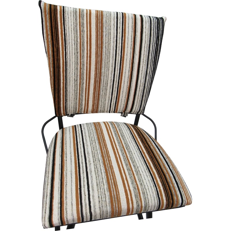 Pemberly Row Outdoor Indoor Counter Bar Stool Armless in Driftwood Nutmeg Gray