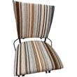 Pemberly Row Outdoor Indoor Counter Bar Stool Armless in Driftwood Nutmeg Gray