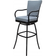 Pemberly Row Outdoor/Indoor Swivel Extra Tall Stool 34