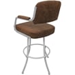 Pemberly Row Swivel Metal Bar Stool 30