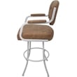 Pemberly Row Swivel Metal Bar Stool 30