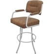 Pemberly Row Swivel Metal Bar Stool 30