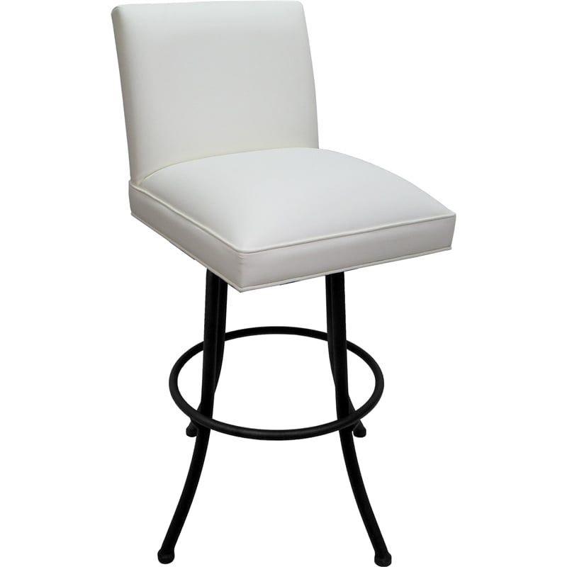 Pemberly Row Swivel Metal Bar Stool 30