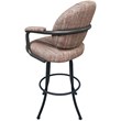 Pemberly Row Swivel Counter Metal Bar Stool 26