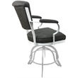 Pemberly Row Swivel Tilt Metal Counter Stool 24