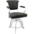 Pemberly Row Swivel Tilt Metal Counter Stool 24