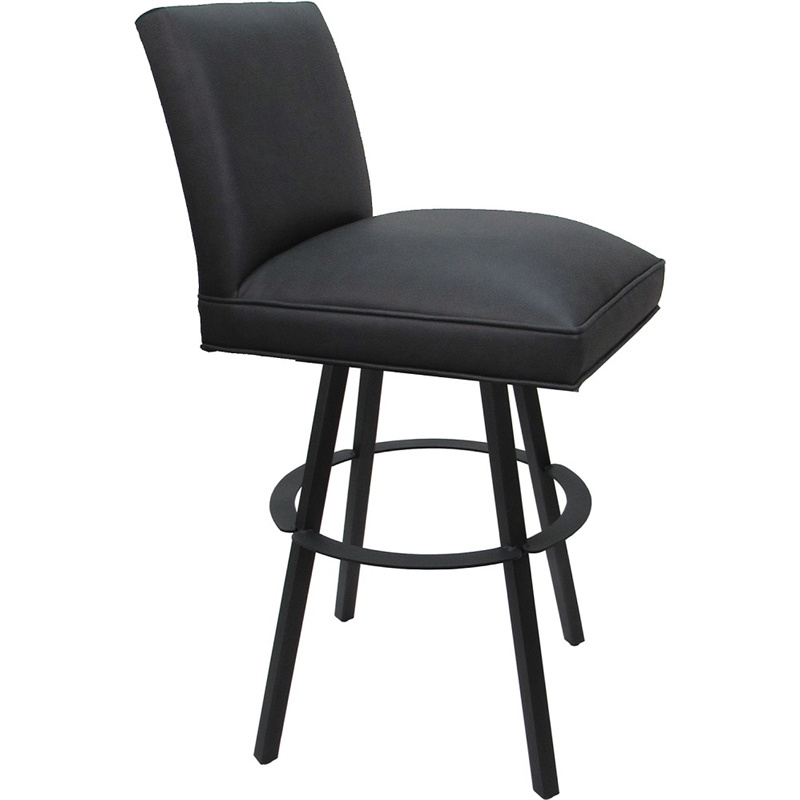 Pemberly Row Swivel Metal Counter Stool 26