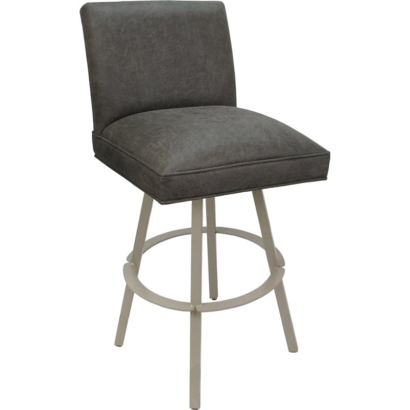 Pemberly Row Swivel Metal Counter Stool 26