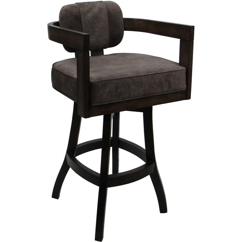 Pemberly Row Swivel Wood Bar Stool 30