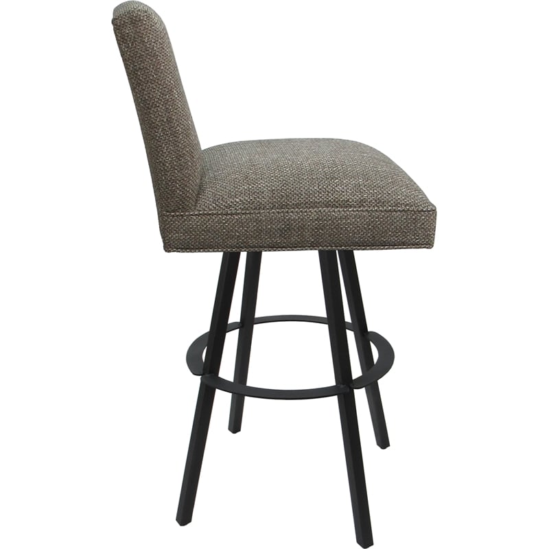 Pemberly Row Set of 3 Swivel Metal Bar Stools 30