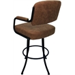 Pemberly Row Swivel Metal Counter Stool 26