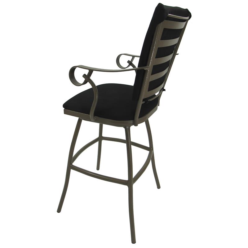 Pemberly Row Outdoor Swivel Extra Tall Stool 34
