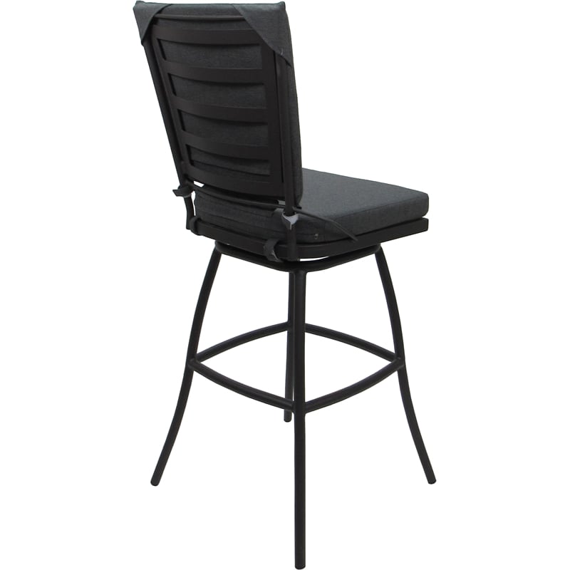 Pemberly Row Outdoor/Indoor Swivel Bar Stool 30