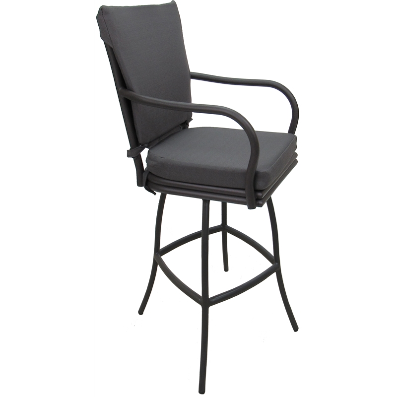 Pemberly Row Outdoor or Indoor Extra Tall Bar Stool 34