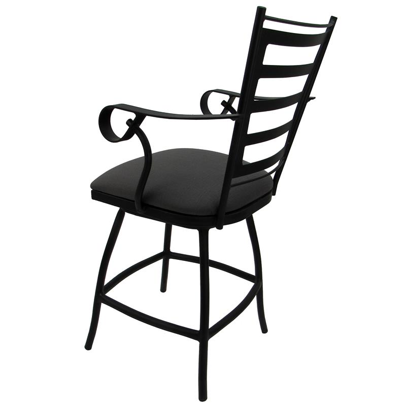 Pemberly Row Outdoor Swivel Counter Stool 26