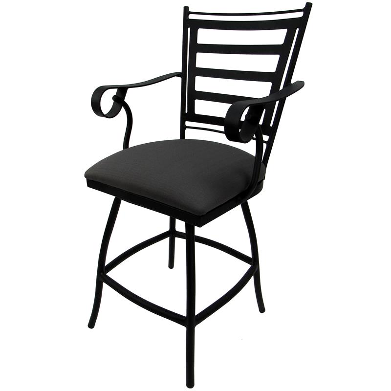 Pemberly Row Outdoor Swivel Counter Stool 26