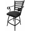 Pemberly Row Outdoor Swivel Counter Stool 26