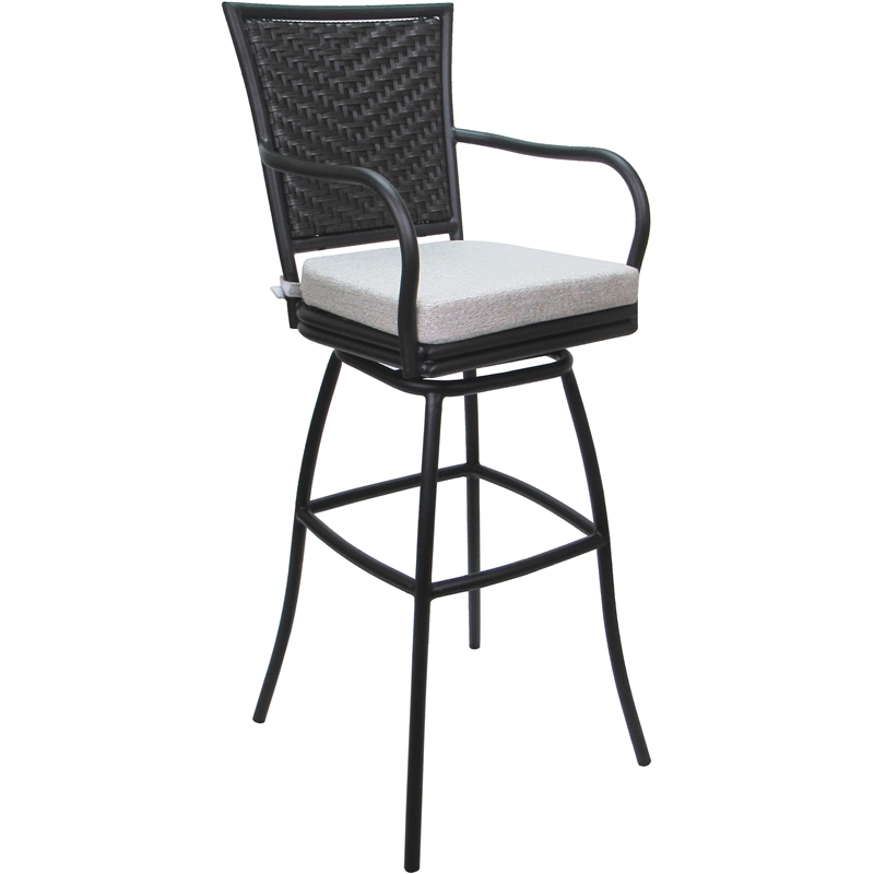 Pemberly Row Outdoor or Indoor Extra Tall Bar Stool 34