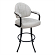 Pemberly Row Swivel Metal Extra Tall Bar Stool 34