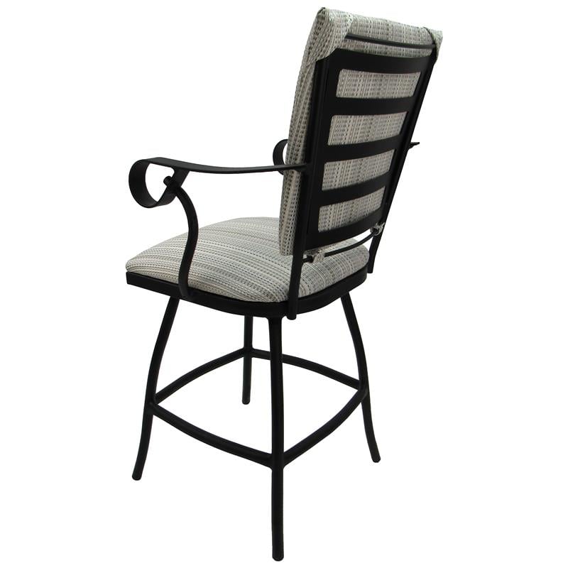 Pemberly Row Outdoor Swivel Counter Stool 26