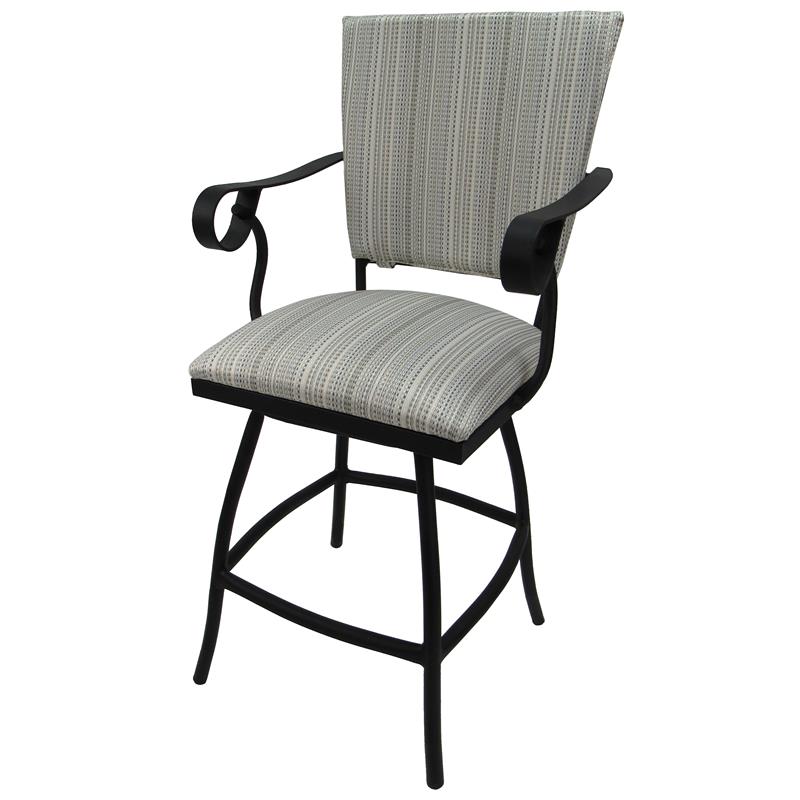Pemberly Row Outdoor Swivel Counter Stool 26
