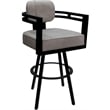 Pemberly Row Swivel Metal Bar Stool 30