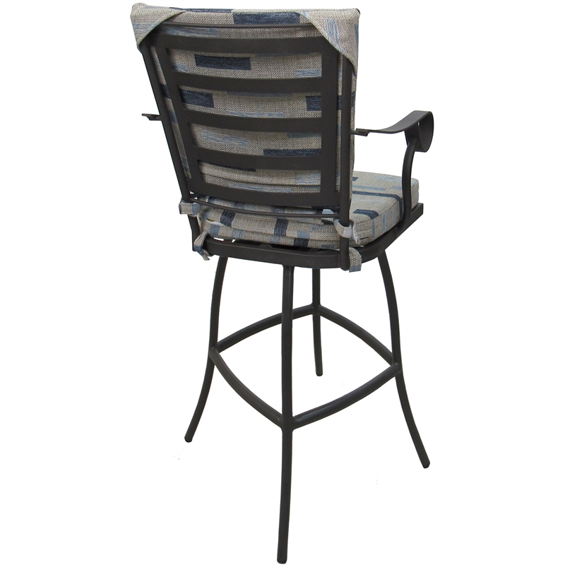 Pemberly Row Outdoor/Indoor Extra Tall Bar Stool 34
