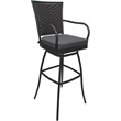 Pemberly Row Outdoor or Indoor Metal Bar Stool 30