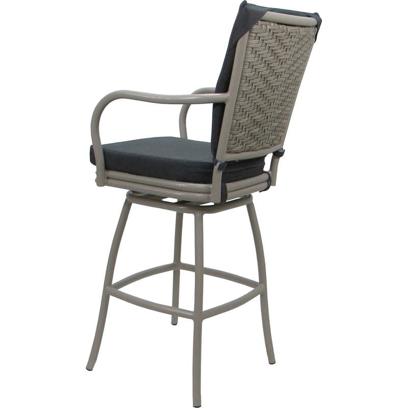 Pemberly Row Outdoor/Indoor Swivel Counter Stool 26