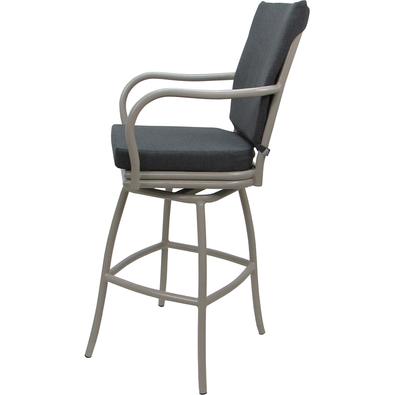 Pemberly Row Outdoor/Indoor Swivel Counter Stool 26