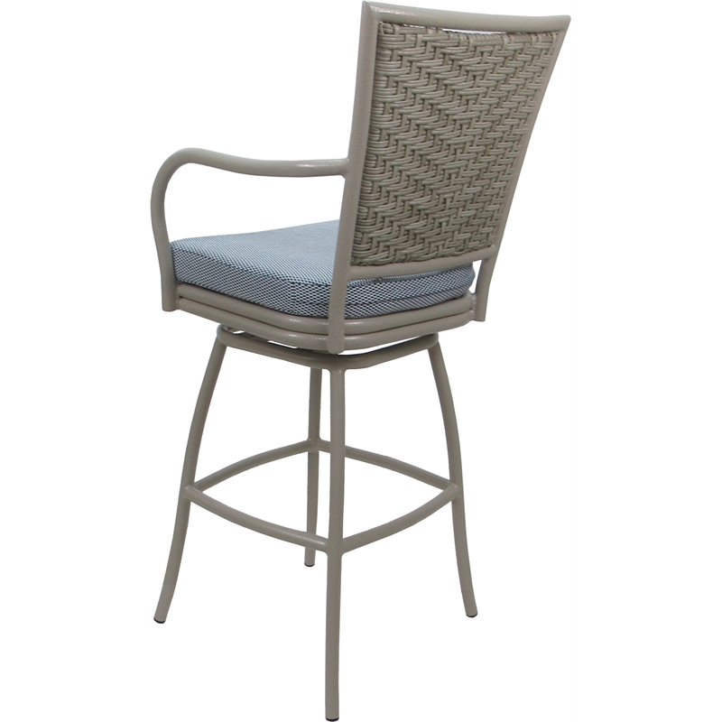 Pemberly Row Outdoor/Indoor Swivel Counter Stool 26