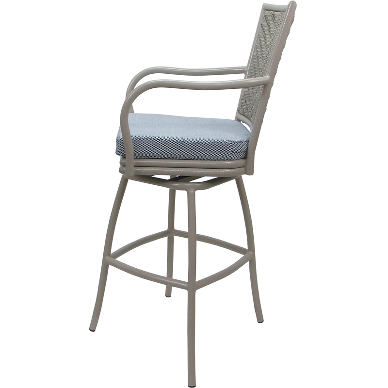 Pemberly Row Outdoor/Indoor Swivel Counter Stool 26