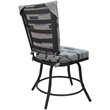 Pemberly Row Outdoor or Indoor Patio Dining Set Armless in Blue Beige Gray